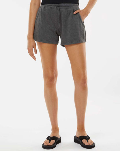 Independent Trading Co. Women’s Lightweight California Wave Wash Fleece Shorts PRM20SRT #colormdl_Shadow