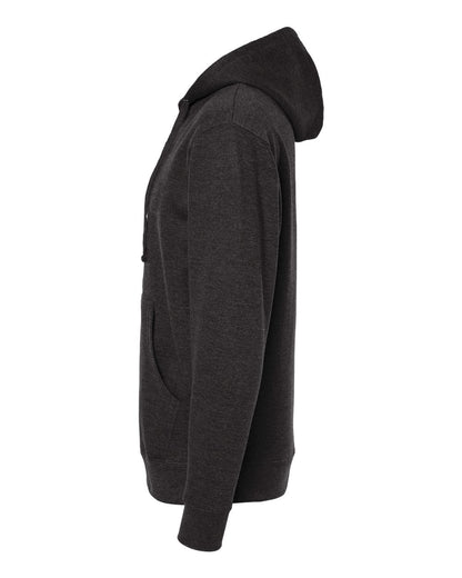 Independent Trading Co. Midweight Full-Zip Hooded Sweatshirt SS4500Z #color_Charcoal Heather