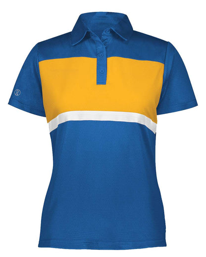 Holloway Women's Prism Bold Polo 222776 #color_Royal/ Gold