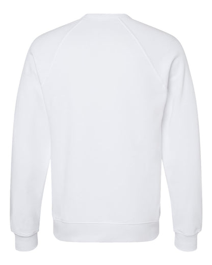 BELLA + CANVAS Unisex Sponge Fleece Raglan Crewneck Sweatshirt 3901 #color_White