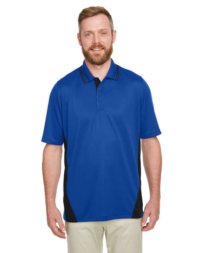 Harriton Men's Tall Flash Snag Protection Plus IL Colorblock Polo M386T #colormdl_True Royal/ Black