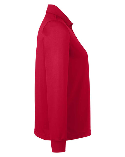 Harriton Women's Advantage Snag Protection Plus IL Long Sleeve Polo M348LW #color_Red