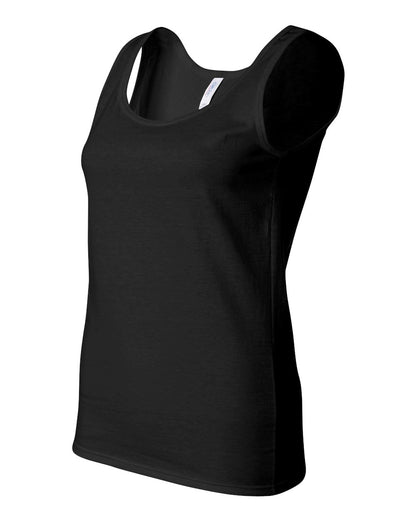 Gildan Women's Softstyle® Tank Top 64200L #color_Black