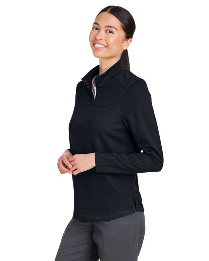 North End Women's Express Tech Performance Pique Quarter-Zip Pullover NE412W #colormdl_Black