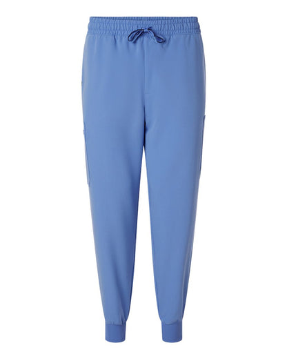 Jaanuu Men's Osmo 8-Pocket Scrub Joggers M20002 #color_Ceil Blue