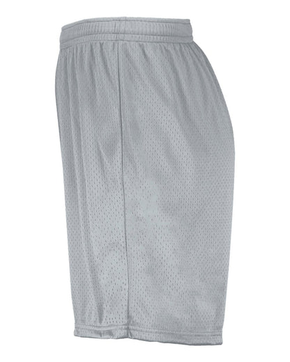 Augusta Sportswear Youth Modified Mesh Shorts 1851 #color_Silver