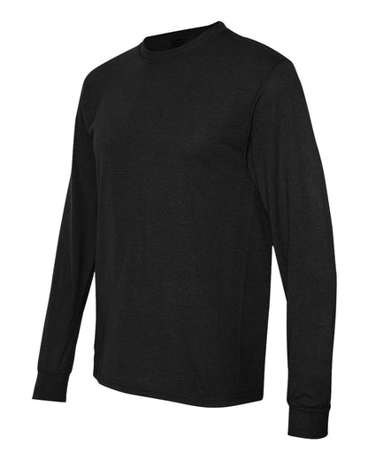 JERZEES Unisex Dri-Power® Performance Long Sleeve T-Shirt 21MLR #color_Black