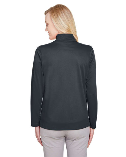 Harriton Women's Advantage Snag Protection Plus Quarter-Zip Pullover M748W #colormdl_Dark Charcoal