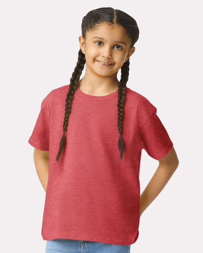 Gildan Youth Softstyle® T-Shirt 64000B #colormdl_Heather Red