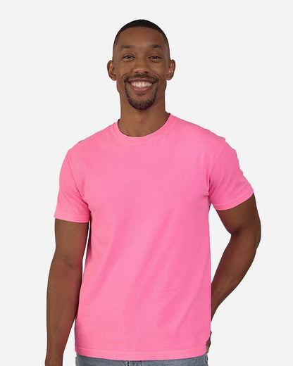 Threadfast Apparel Unisex Colors Garment-Dyed T-Shirt C1200 #colormdl_Neon Pink