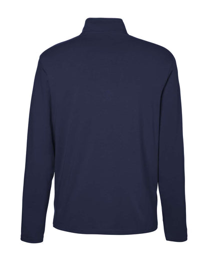 Devon & Jones Men's Raleigh Stretch Quarter-Zip Pullover DG425 #color_Navy