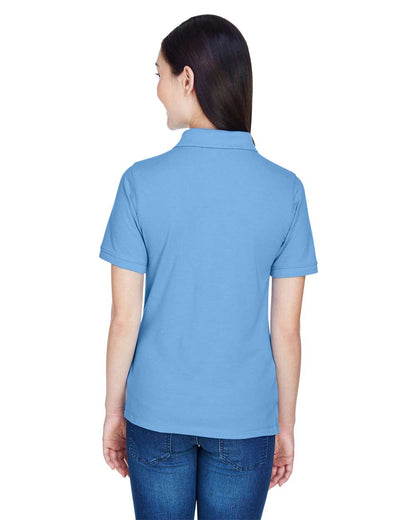 Harriton Women's Easy Blend Polo M265W #colormdl_Light College Blue