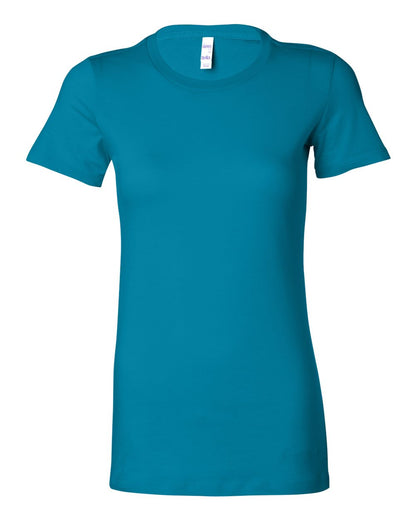 BELLA + CANVAS Women's Slim Fit Tee 6004 #color_Aqua