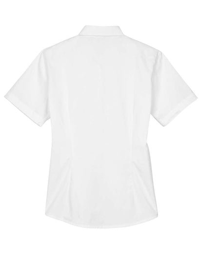 CORE365 Women's Optimum Short Sleeve Twill Shirt 78194 #color_White