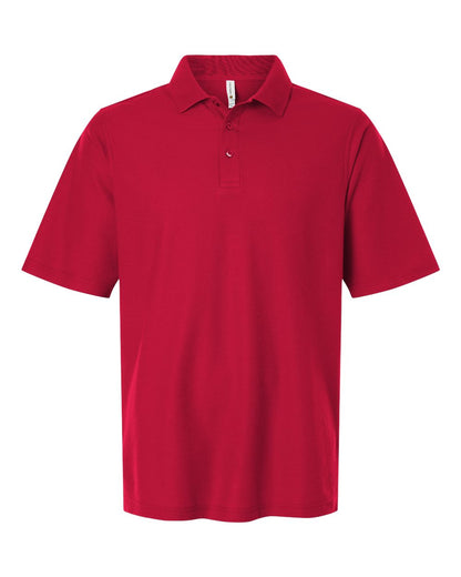 Harriton Men's Maverick CVC Pique Polo M105 #color_Red