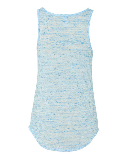 BELLA + CANVAS Women's Flowy V-Neck Tank 8805 #color_Blue Marble