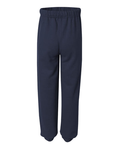 JERZEES Youth NuBlend® Sweatpants 973BR #color_J. Navy
