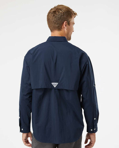 Columbia PFG Bahama™ II Long Sleeve Shirt 212463 #colormdl_Collegiate Navy