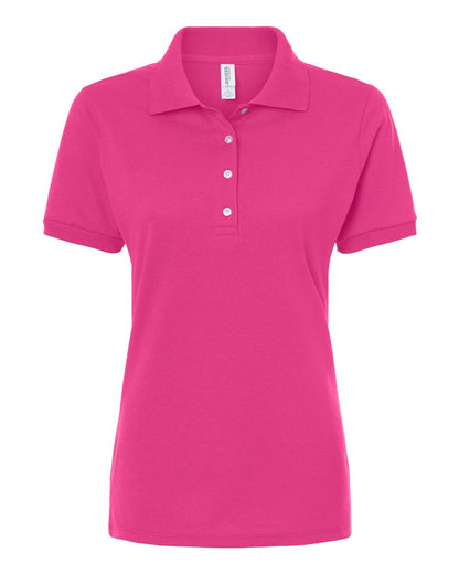 JERZEES Women's Dri-Power® Polo 437F #color_Cyber Pink