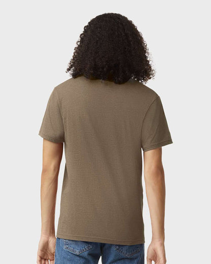 American Apparel CVC V-Neck Tee 2006CVC #colormdl_Heather Army