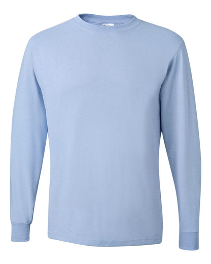 JERZEES Men's Dri-Power® Long Sleeve 50/50 T-Shirt 29LSR #color_Light Blue
