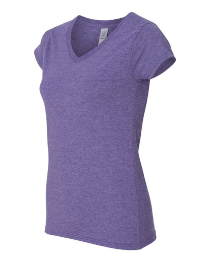 Gildan Women's Softstyle® V-Neck T-Shirt 64V00L #color_Heather Purple