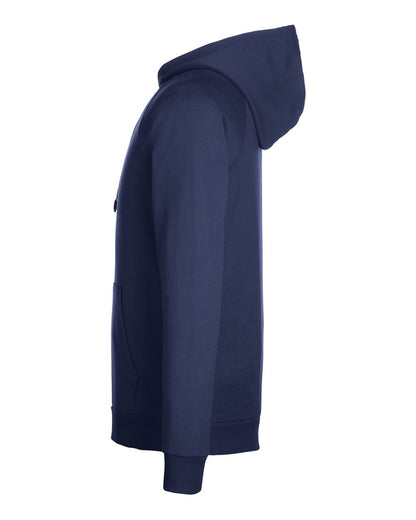 Under Armour Men's Rival Fleece Hooded Sweatshirt 1379757 #color_Midnight Navy/ White