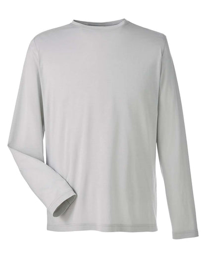 CORE365 Unisex Fusion ChromaSoft™ Performance Long Sleeve T-Shirt CE111L #color_Platinum