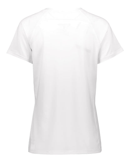 Holloway Women's Electrify CoolCore® V-Neck T-Shirt 222771 #color_White