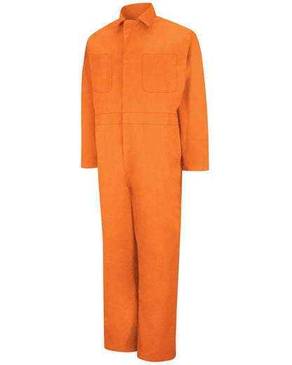 Red Kap Men's Tall Twill Action Back Coverall CT10T #color_Orange