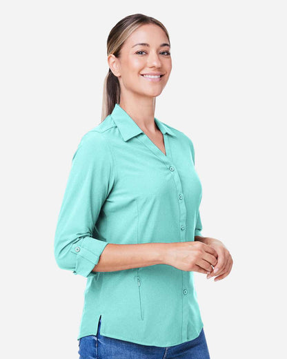 CORE365 Women's Ultra UVP® Marina Shirt CE510LW #colormdl_Sea Glass