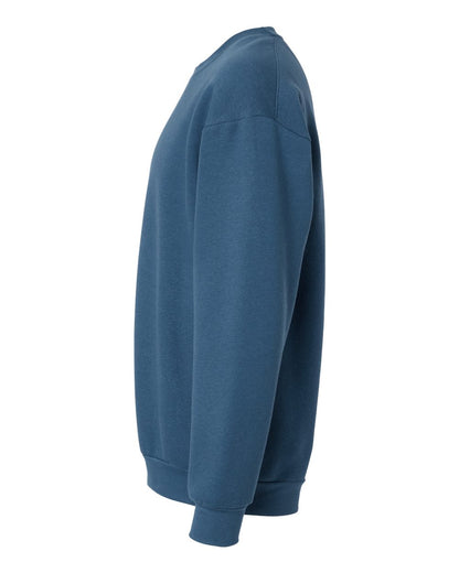 American Apparel Unisex ReFlex Fleece Crewneck Sweatshirt RF496 #color_Sea Blue