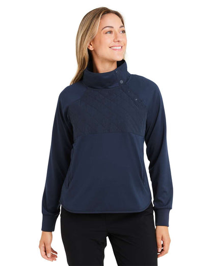 Swannies Women's Ellis Snap Neck Pullover SWE400L #colormdl_Navy