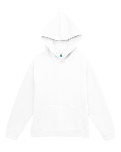 Lane Seven Unisex Urban Pullover Hooded Sweatshirt LS16001 #color_White