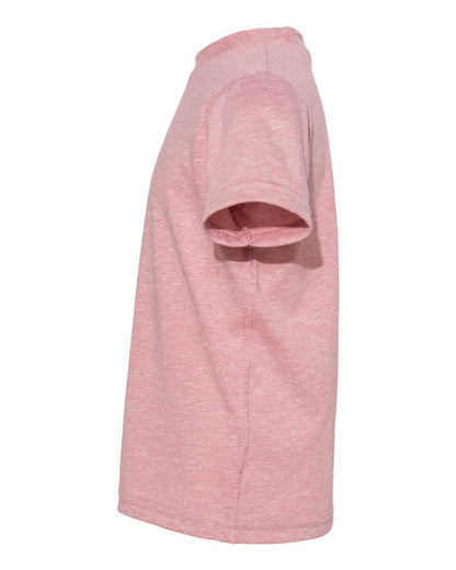 Rabbit Skins Toddler Harborside Mélange T-Shirt 3391 #color_Mauvelous Melange
