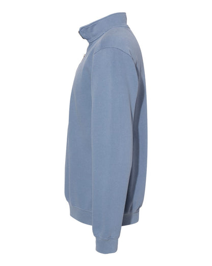 Comfort Colors Unisex Garment-Dyed Quarter-Zip Sweatshirt 1580 #color_Blue Jean