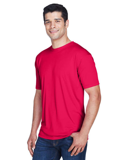 UltraClub Men's Cool & Dry Sport Performance Interlock T-Shirt 8420 #colormdl_Red