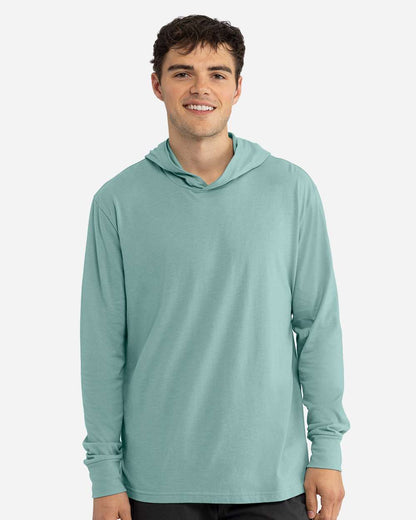 Next Level Unisex CVC Hoodie Long Sleeve T-Shirt 6221 #colormdl_Heather Seafoam