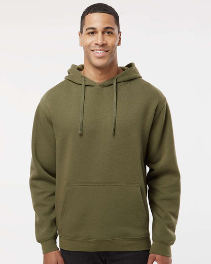 LAT Unisex Elevated Fleece Hoodie Sweatshirt 6926 #colormdl_Military Green
