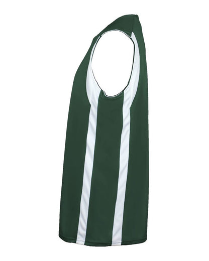 Alleson Athletic Men's B-Core B-Slam Reversible Tank Top 8551 #color_Forest/ White