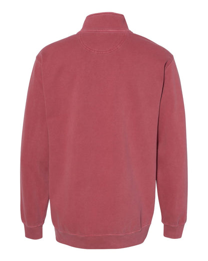 Comfort Colors Unisex Garment-Dyed Quarter-Zip Sweatshirt 1580 #color_Crimson