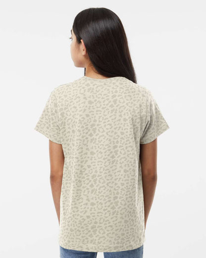 LAT Youth Fine Jersey Tee 6101 #colormdl_Natural Leopard