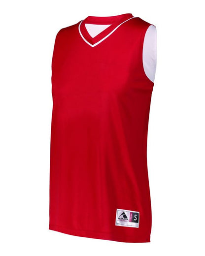 Augusta Sportswear Women's Reversible Two Color Jersey 154 #color_Red/ White