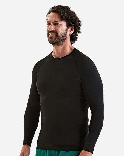 Onna Men's Unstoppable Fresh Long Sleeve Underscrub Base Layer NN270 #colormdl_Black