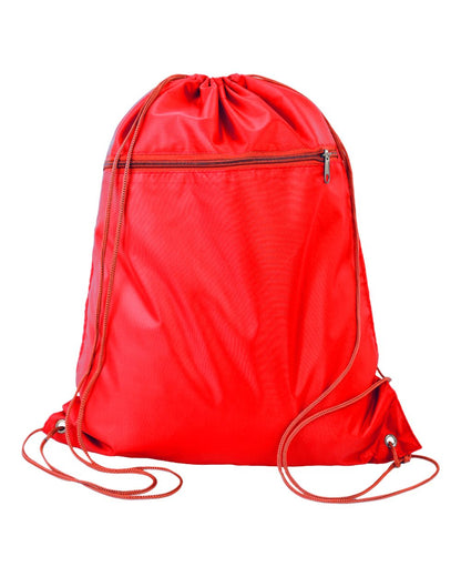 Q-Tees Polyester Cinchpack Q135200 #color_Red