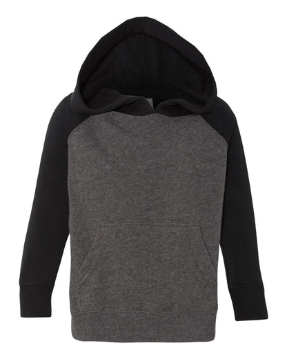 Independent Trading Co. Toddler Special Blend Hooded Raglan Sweatshirt PRM10TSB #color_Carbon/ Black