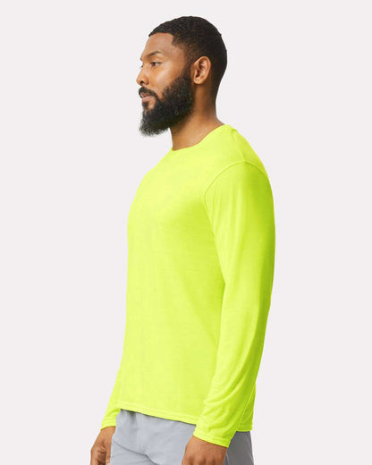 Gildan Unisex Performance® Long Sleeve T-Shirt 42400 #colormdl_Safety Green