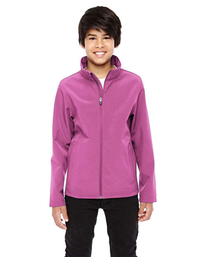 Team 365 Youth Leader Soft Shell Jacket TT80Y #colormdl_Sport Charity Pink