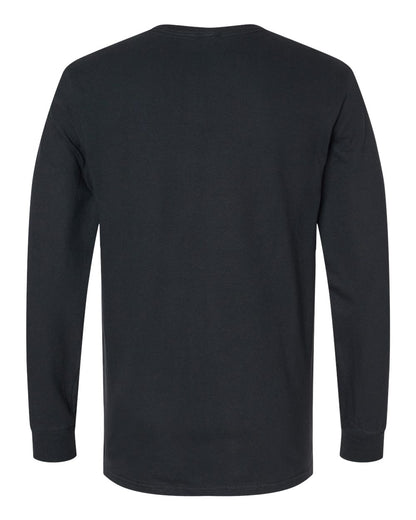 Russell Athletic Unisex Combed Ringspun Long Sleeve T-Shirt 600LRUS #color_Black Ink