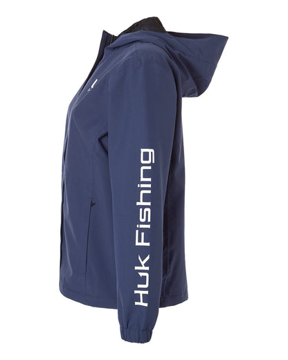 HUK Women's Storm Rain Jacket H640027 #color_Naval Academy